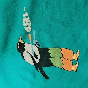 Girl Skateboards T-shirt Size Medium Green